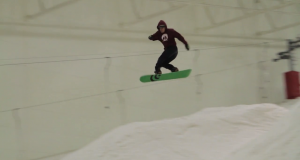 Snake run slopestyle en indoor !