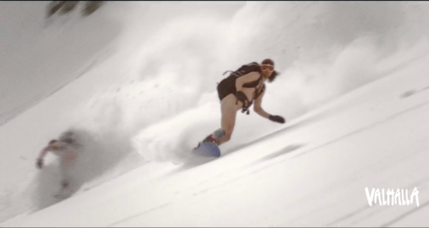 VALHALLA naked snowboard