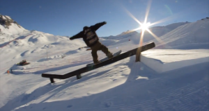 Session jib sur le park de Val d’Isère