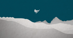 Du snowboard animé en papier